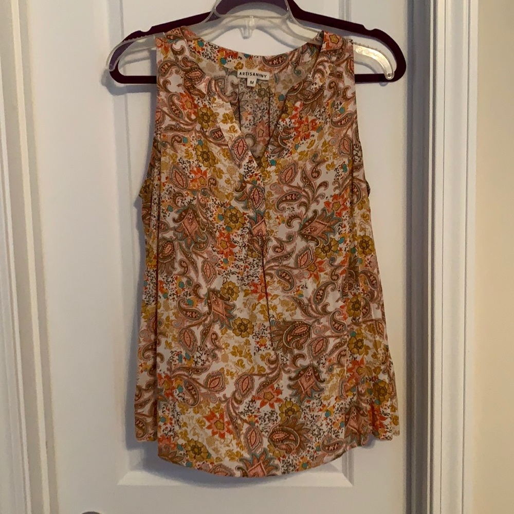 Paisley print blouse